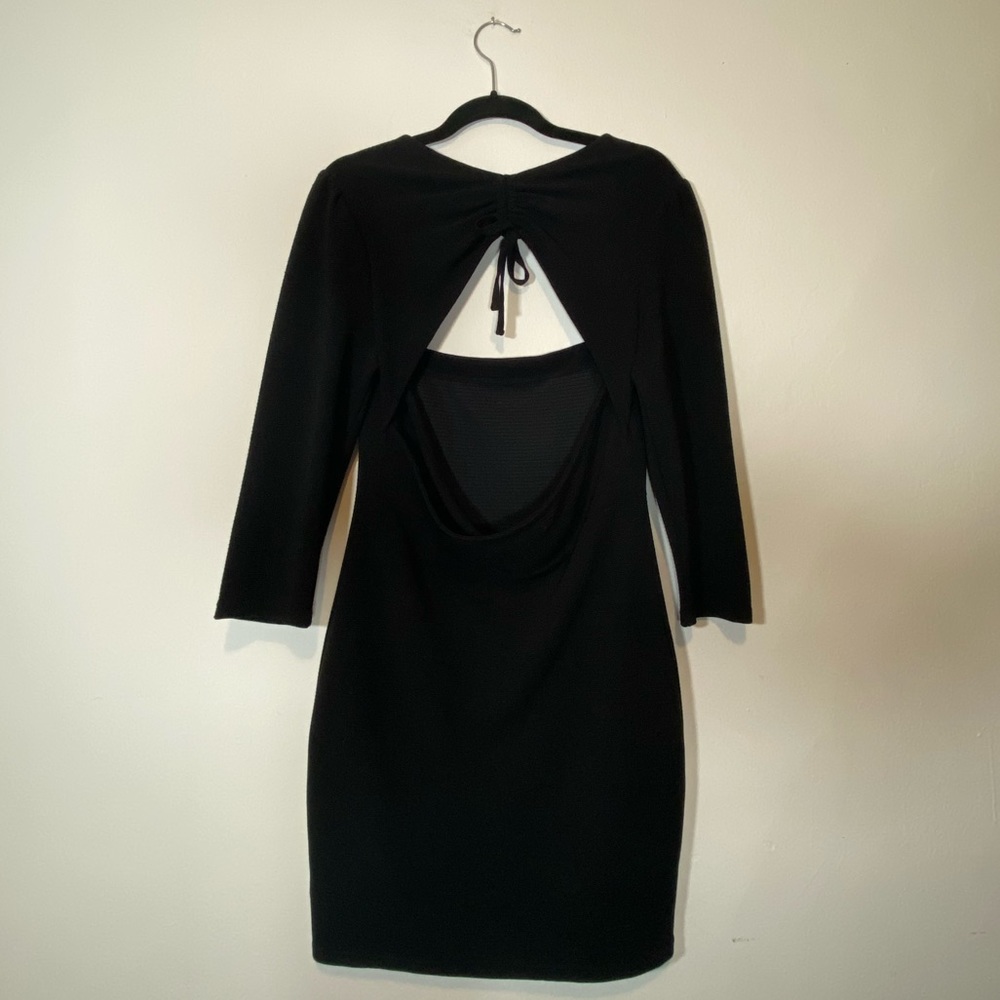 COPY - Bestey Johnson Black Square Neck Sweater Dress - Picture 14 of 15